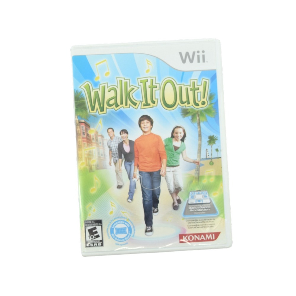 Walk It Out! Nintendo Wii CIB Complete Tested Rare Konami‎ Fitness Rhythm Game